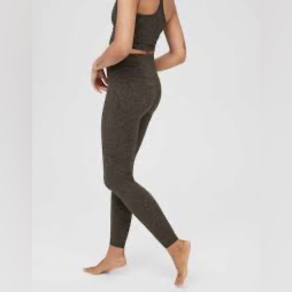 Offline Charcoal Gray/Green Women's Leggings - Picture 6 of 7